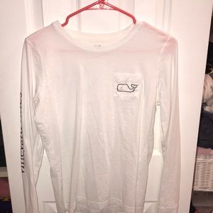 White Long Sleeve Vineyard Vines Shirt